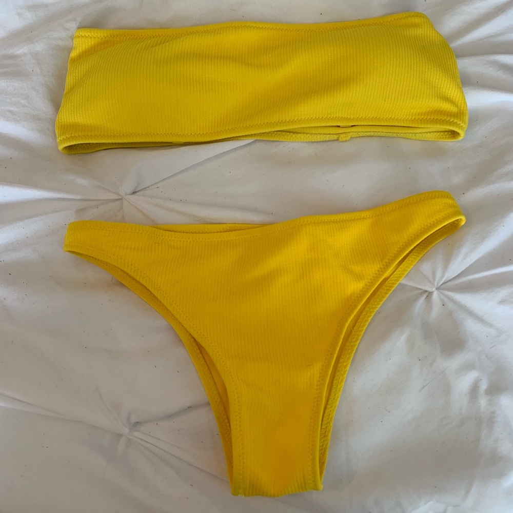 yellow zaful bikini